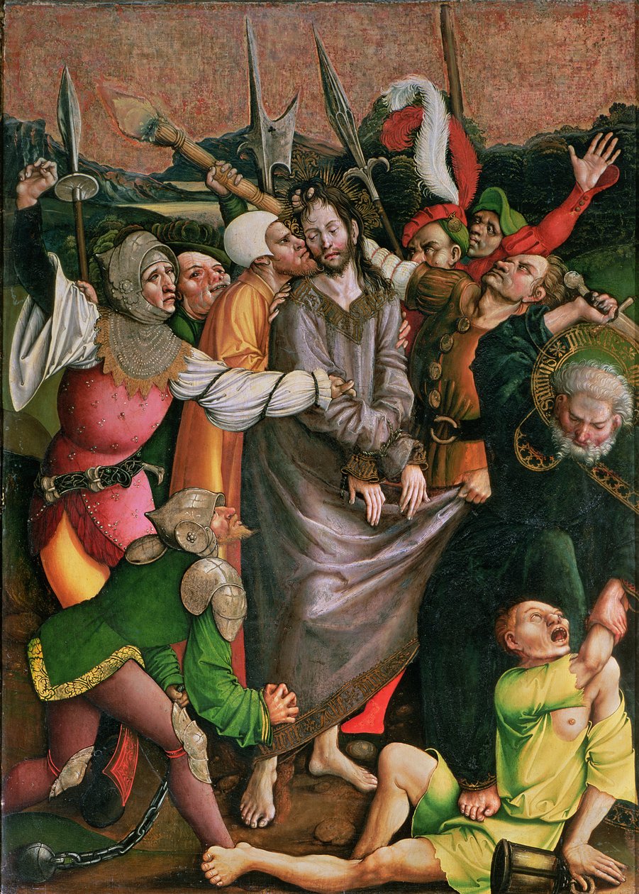 İsa Getsemani Bahçesinde tutuklandı (panel) by Jorg I Breu