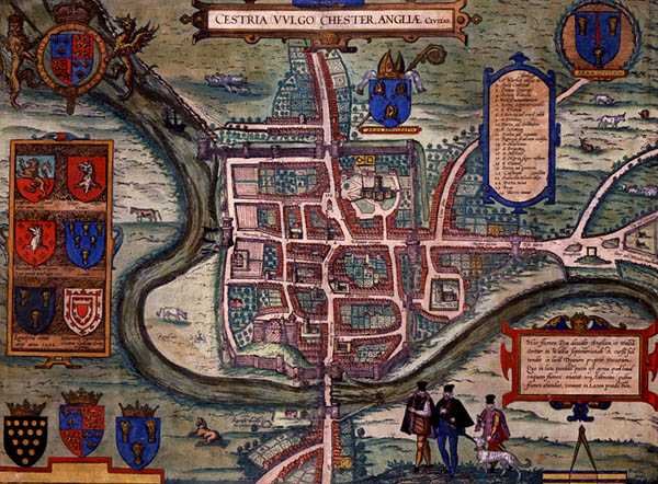 Georg Braun (1541-1622) ve Frans Hogenberg (1535-90) c.1572-1617 (renkli gravür) tarafından 