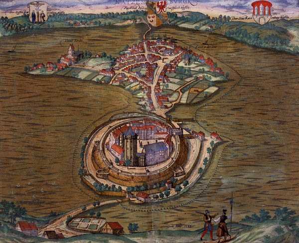 Georg Braun (1541-1622) ve Frans Hogenberg (1535-90) 1588 (renkli gravür) tarafından 