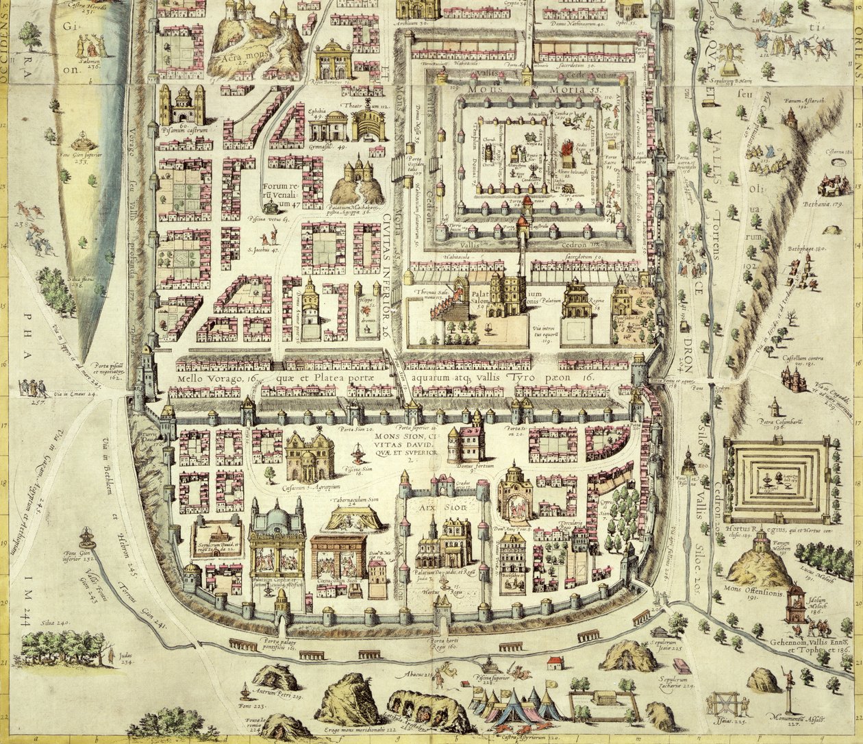 Georg Braum (1541-1622) ve Frans Hogenberg (1535-90) c.1572-1617 tarafından yazılan 