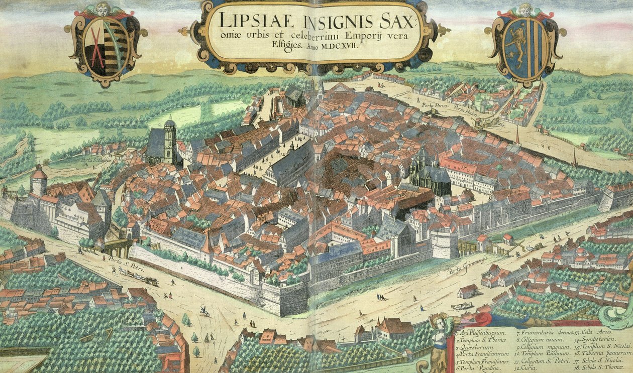 Georg Braun (1541-1622) ve Frans Hogenberg (1535-90), c.1572 (renkli gravür) tarafından 