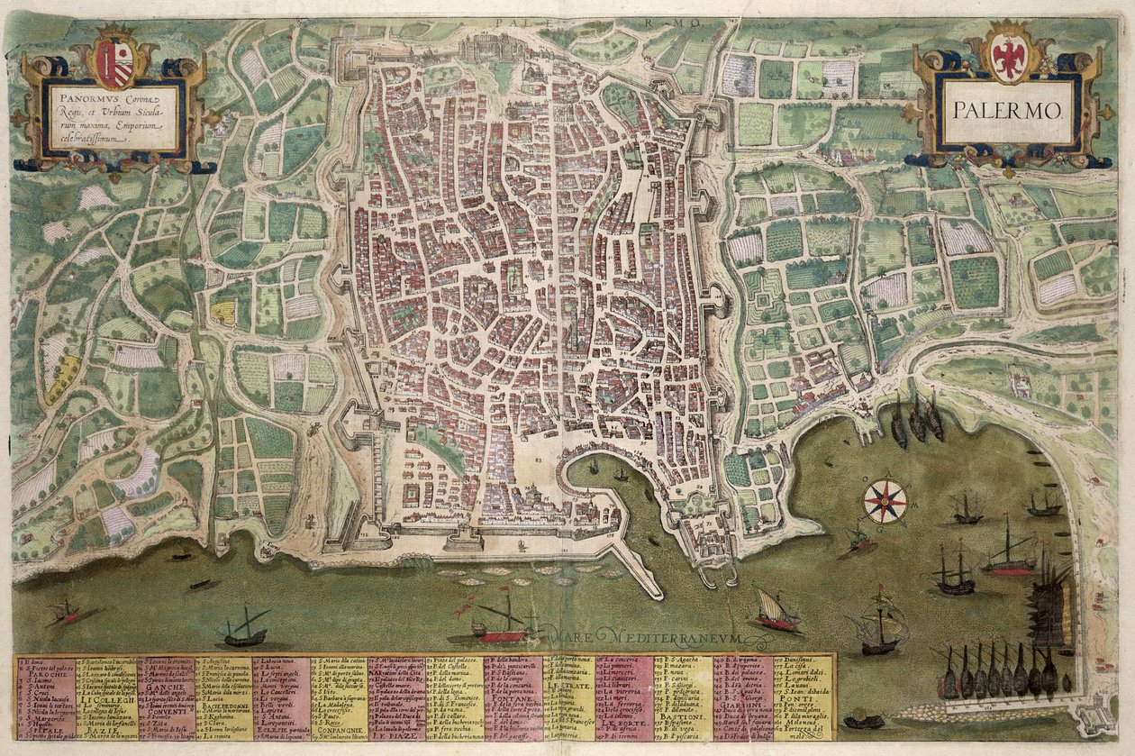 Georg Braun (1541-1622) ve Frans Hogenberg (1535-90) c.1572-1617 tarafından yazılan 
