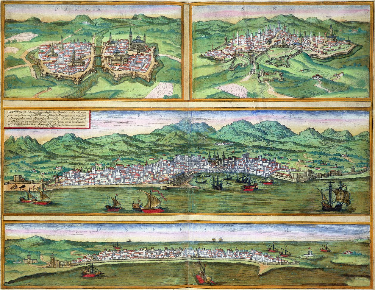 Georg Braun (1541-1622) ve Frans Hogenberg (1535-90), c.1572 tarafından yazılan 