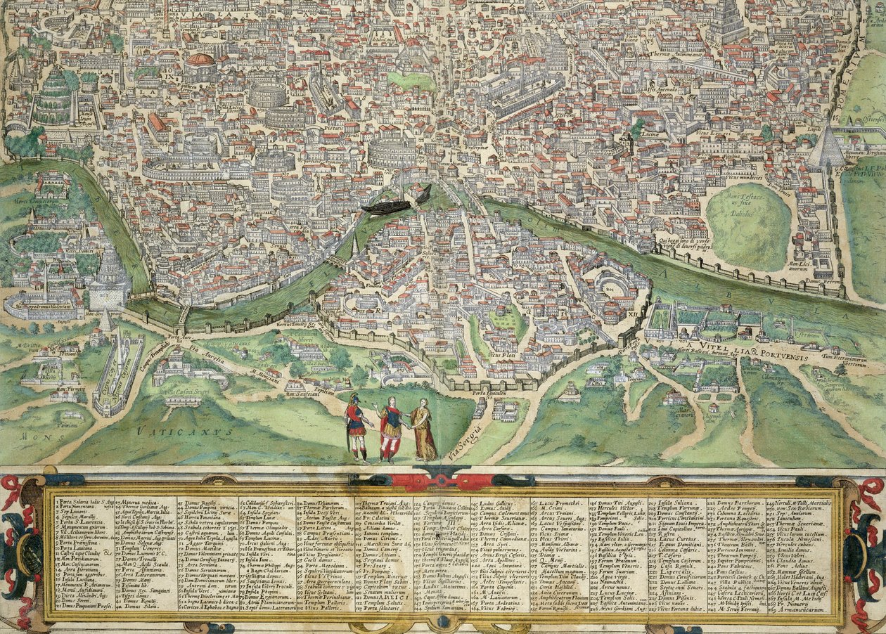 Georg Braun (1541-1622) ve Frans Hogenberg (1535-90) c.1572-1617 (bkz. 138955) tarafından yazılan 