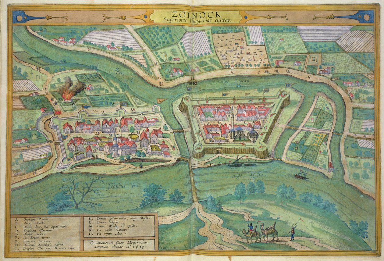 Georg Braun (1541-1622) ve Frans Hogenberg (1535-90) 1617 tarafından 