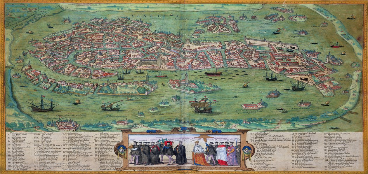 Georg Braun (1541-1622) ve Frans Hogenberg (1535-90), c.1572 tarafından yazılan 