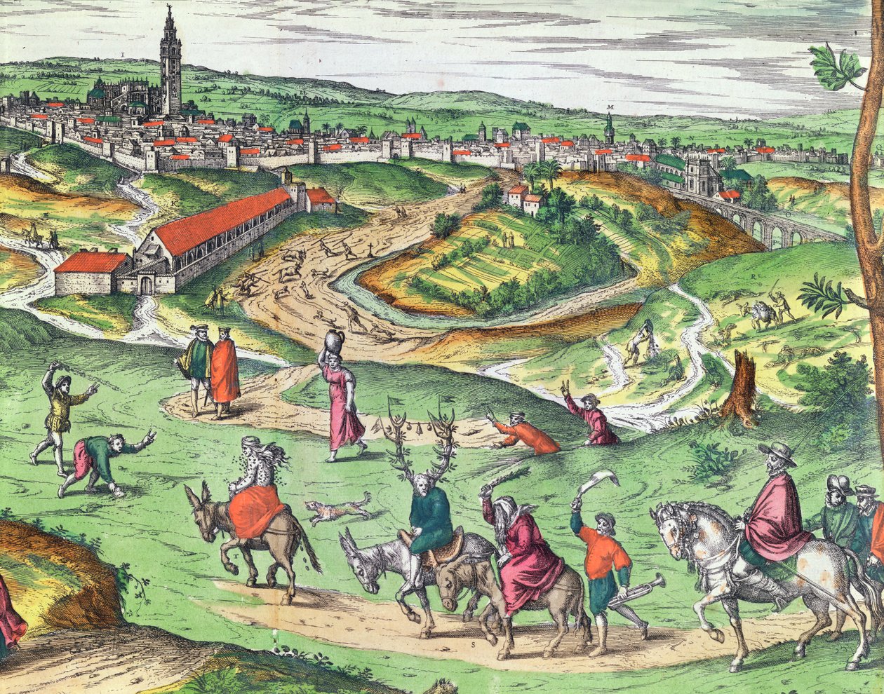 Fiðla (Charles IX) 1564 (furu, hlynur og fílabein) by Joris Hoefnagel