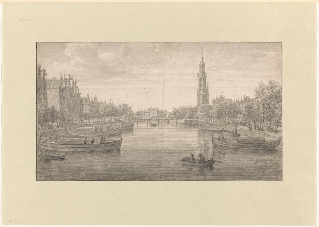 Oude Schans'a doğru içeriden bakış by Joris van der Haagen
