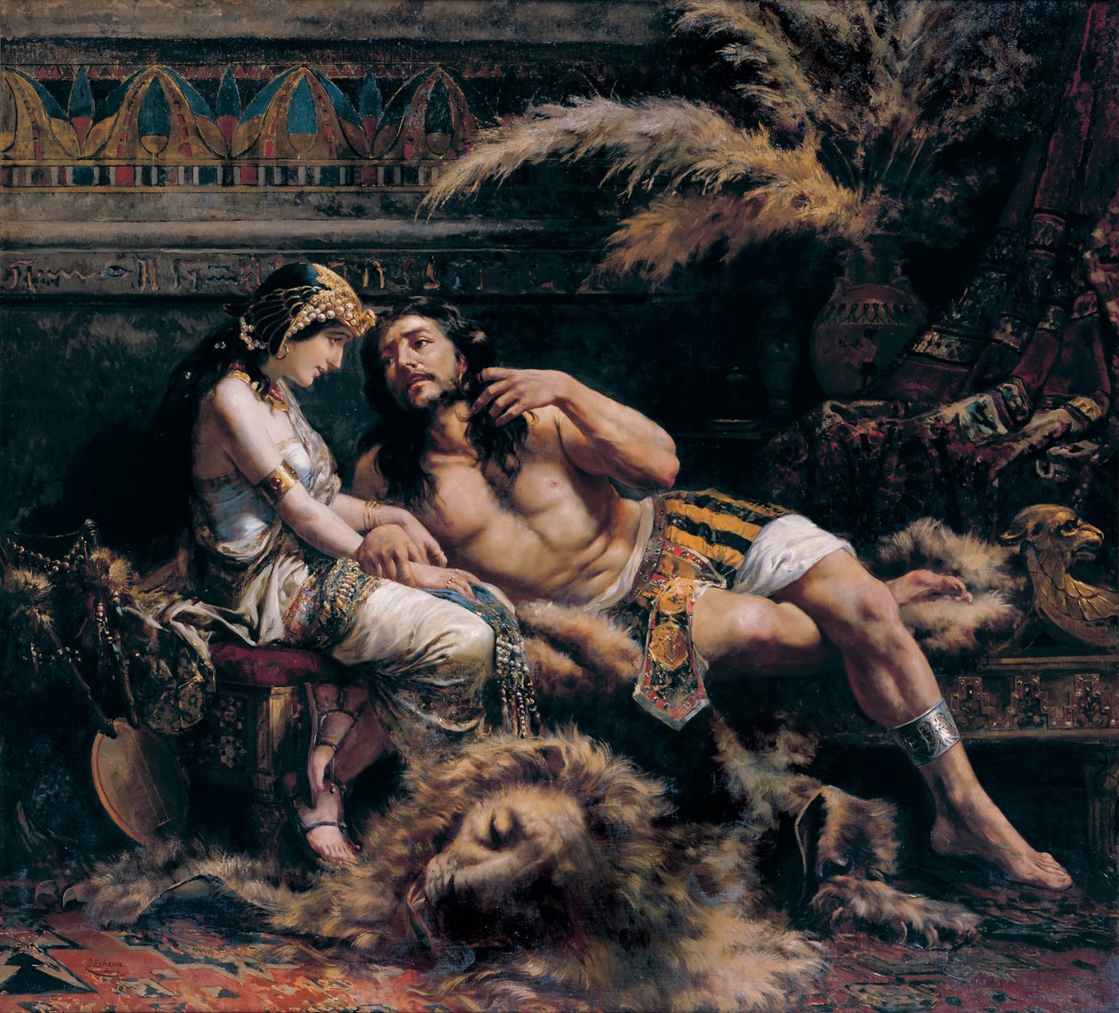 Samson ve Delilah by José de Echenagusía