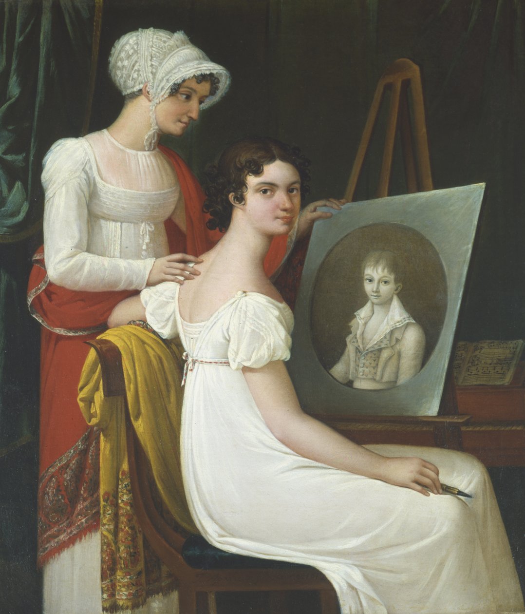 Onun tuvalinde ressam by José Aparicio