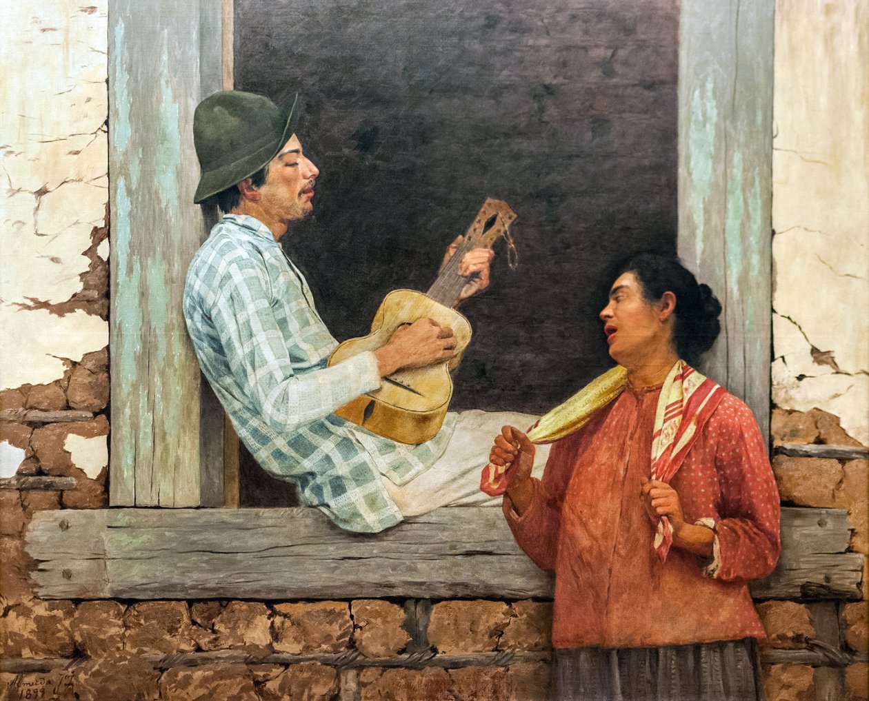 The Guitar PlayerPortuguês by José Ferraz de Almeida Júnior