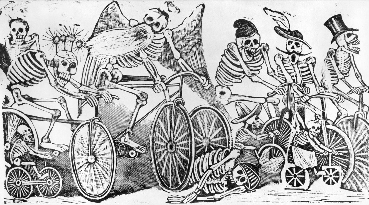 20th century Calavera (zinc etching)  by José Guadalupe Posada