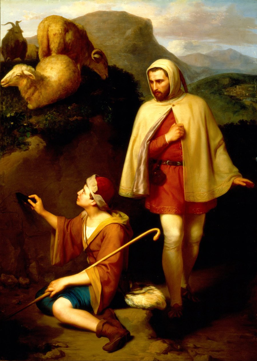 Giotto ve Cimabue by José María Obregón