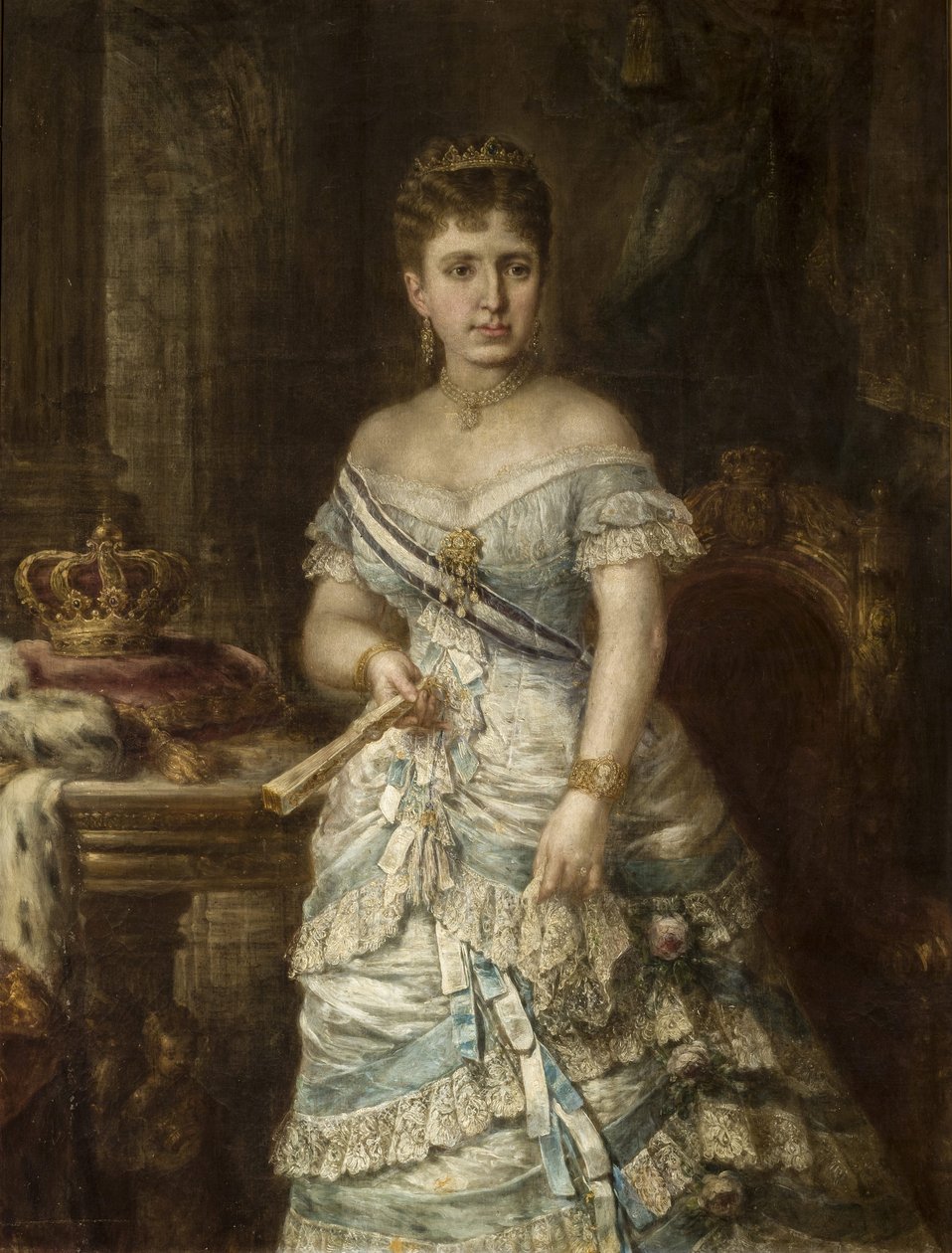 Kraliçe Maria de las Mercedes de Orleans by José María Romero y López