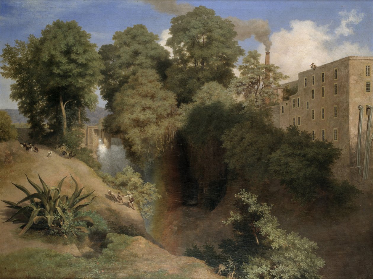San Angel keçi çobanı by José Marí Velasco
