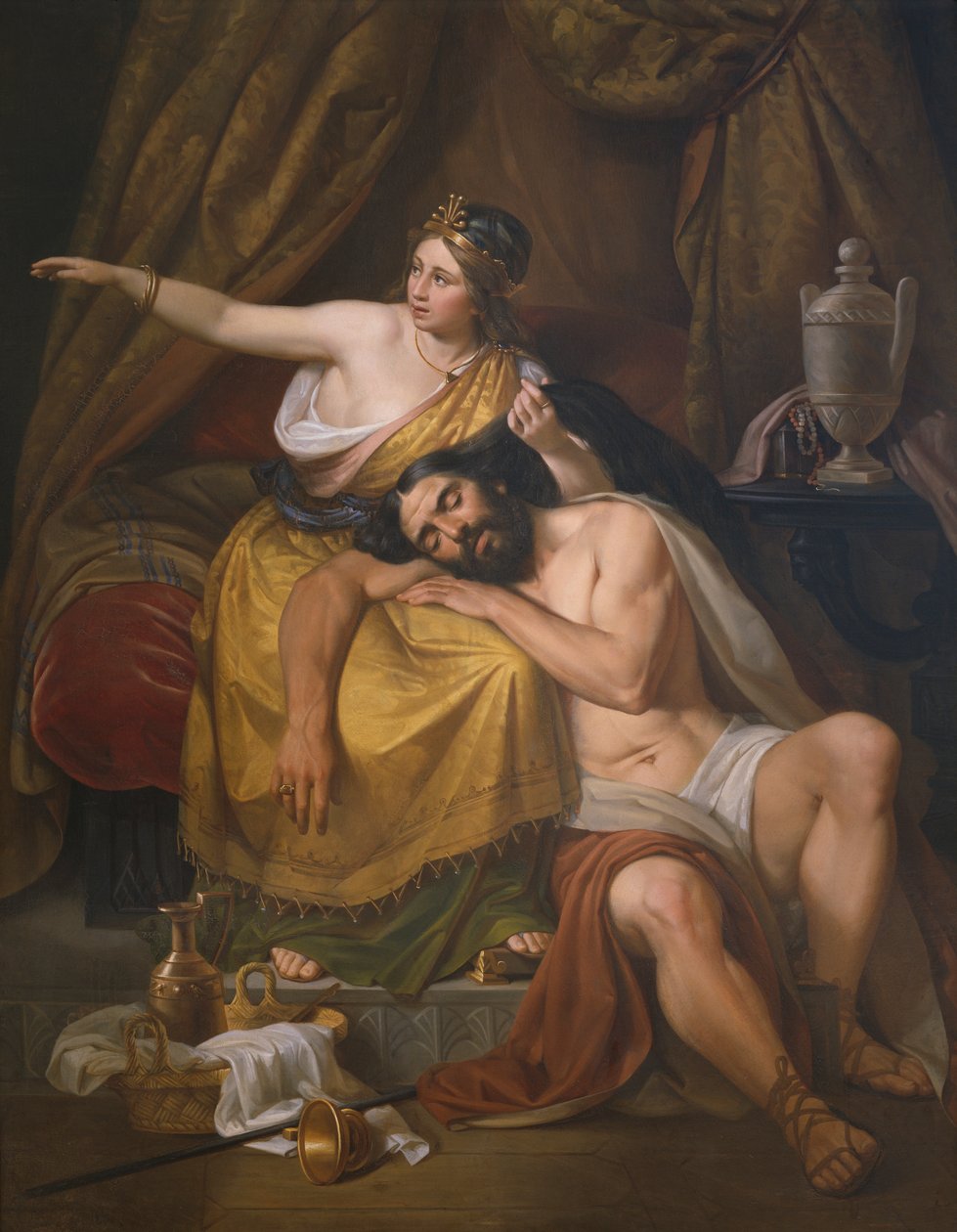 Samson ve Delilah by José Salomé Pina