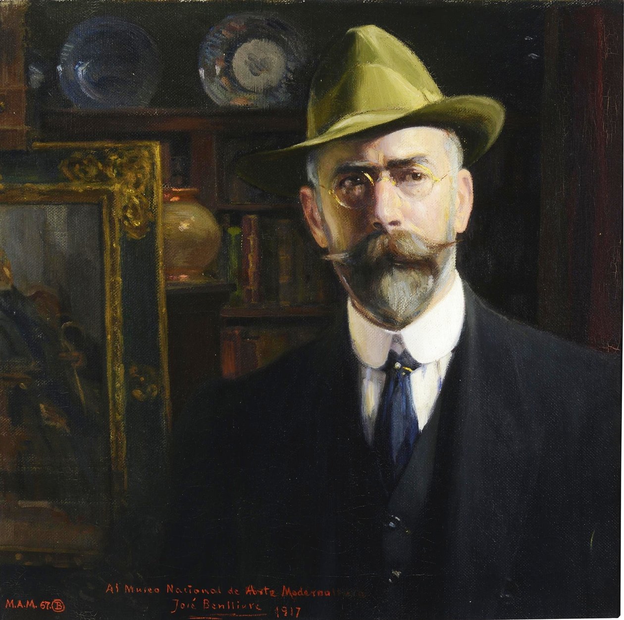 İspanyolca:  Autorretrato Otoportre by Jose Benlliure y Gil