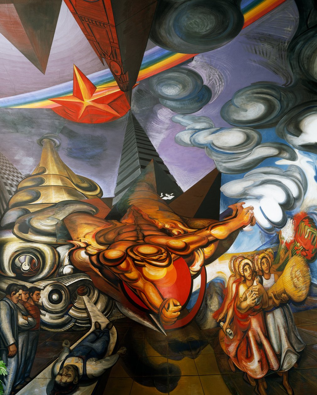 Jose Clemente Orozco (1883-1949) tarafından Mexico City, Meksika