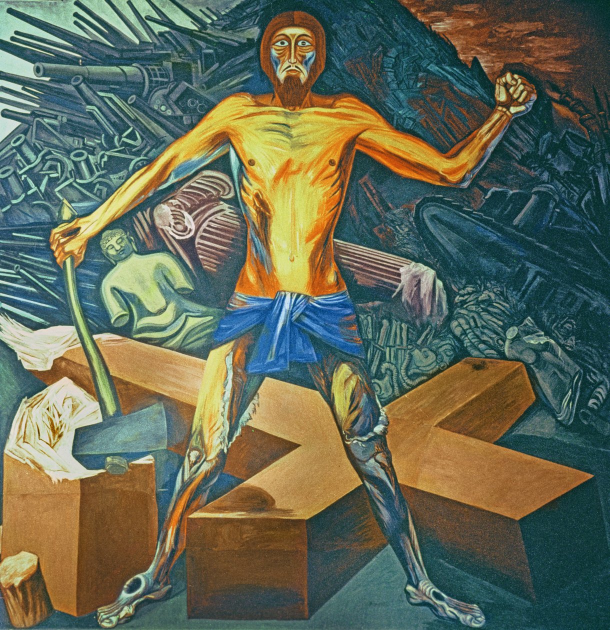 Amerikan Medeniyeti Destanından Modern Ruh Göçü by José Clemente Orozco