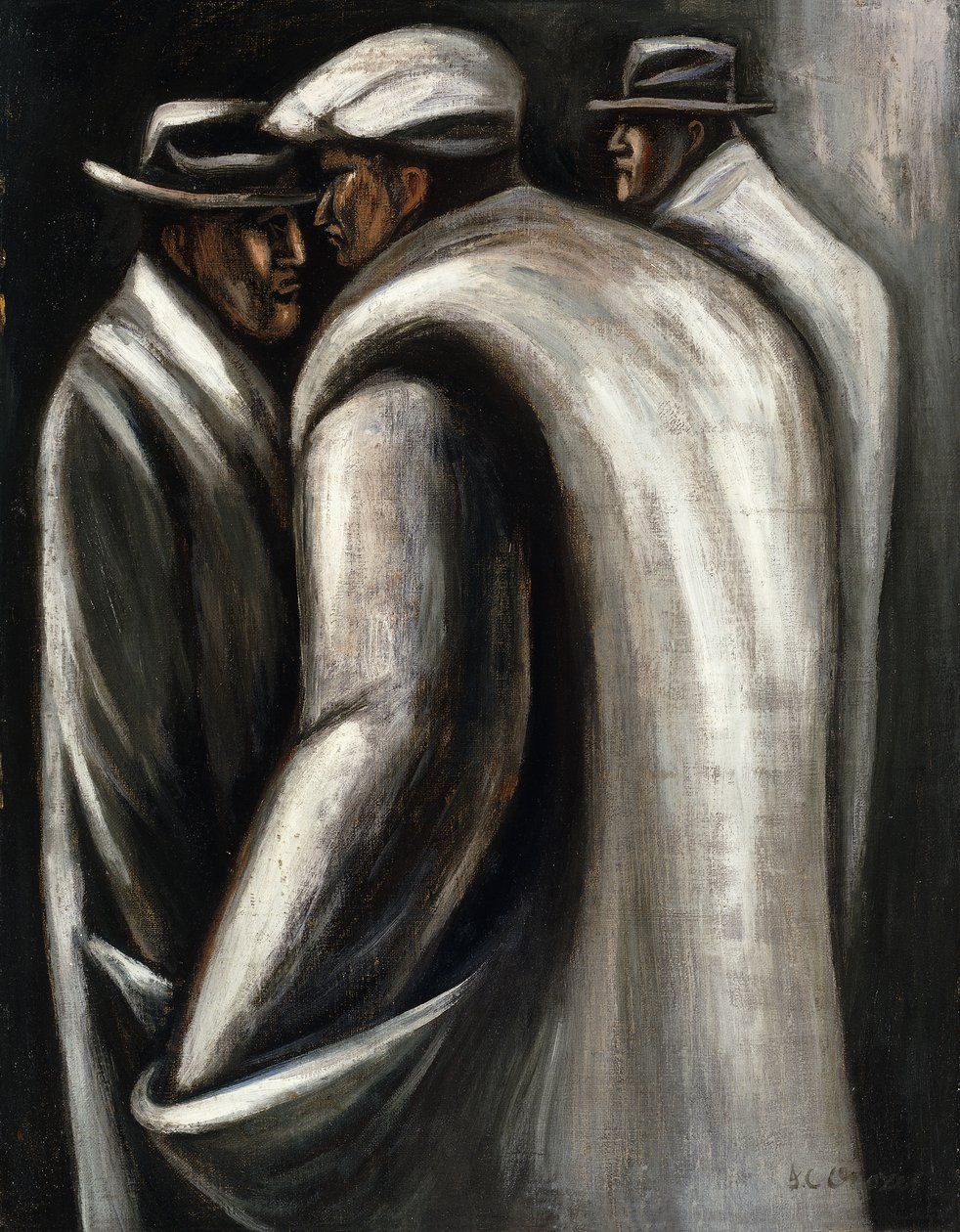 İşsizler, c.1928-30 (tuval üzerine yağlı boya) by José Clemente Orozco