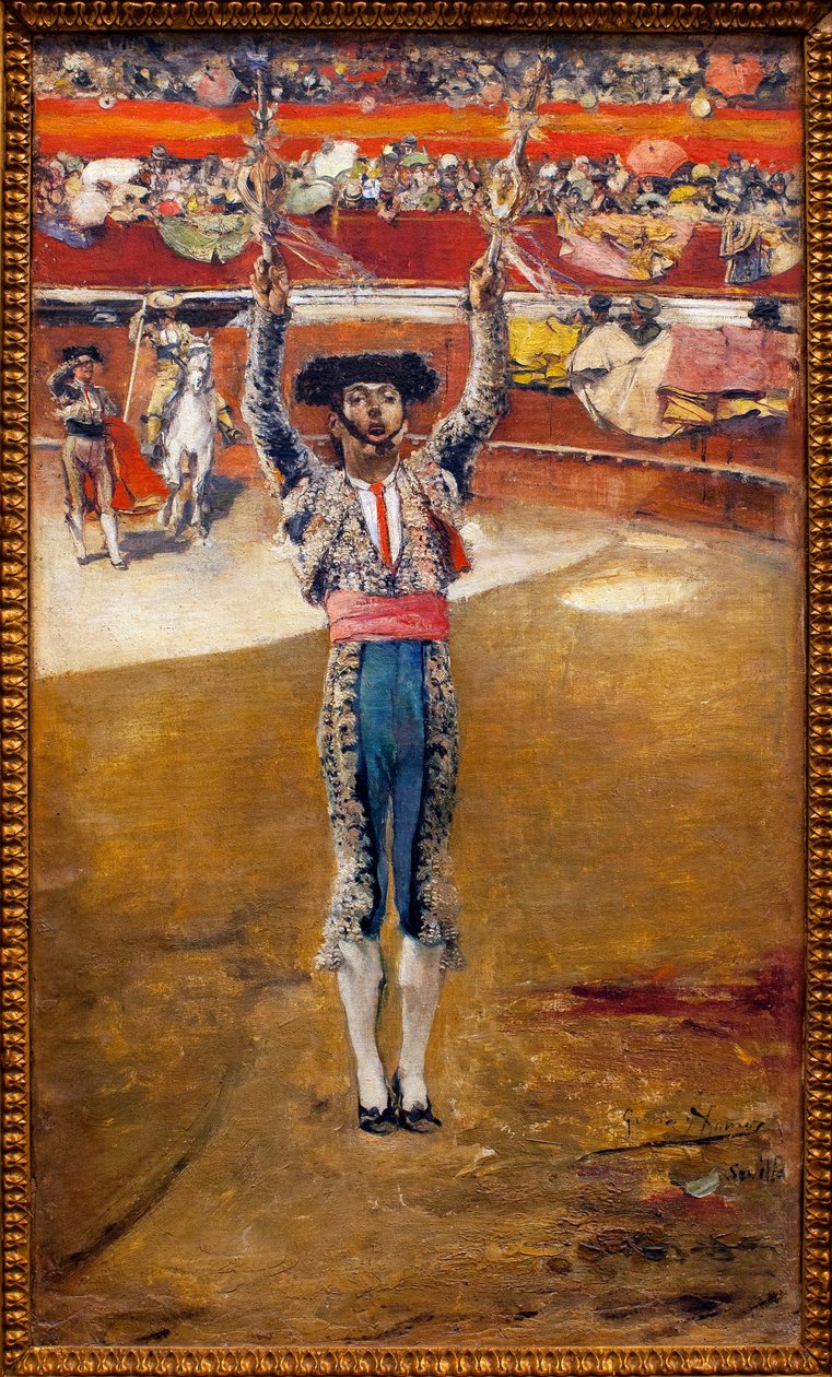 Pankartları Yerleştirmek - Tablo Jose Garcia Ramos (1852-1912), Tuval Üzerine Yağlıboya - Sevilla Güzel Sanatlar Müzesi, İspanya by José García Ramos