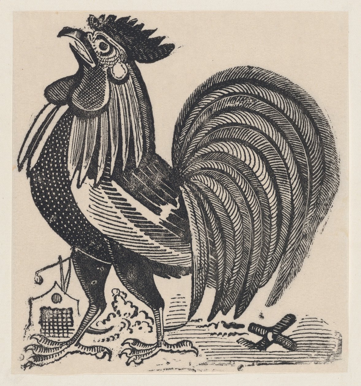 Bir horoz, ca. 1880-1910., ca. 1880-1910. by José Guadalupe Posada