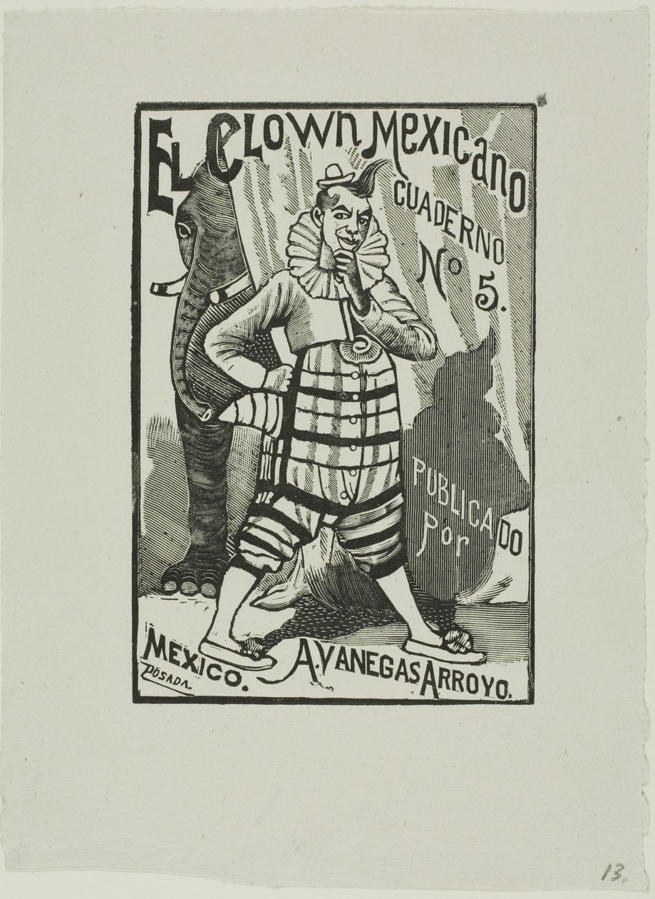 Meksikalı Palyaço, hayır. 5 by José Guadalupe Posada
