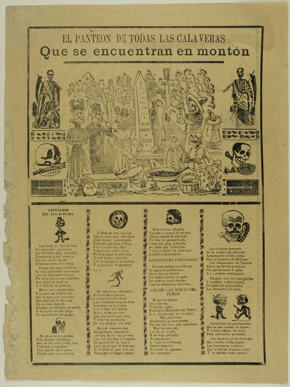Bir Yığında Bulunan Tüm Calaveraların Mozolesi by José Guadalupe Posada