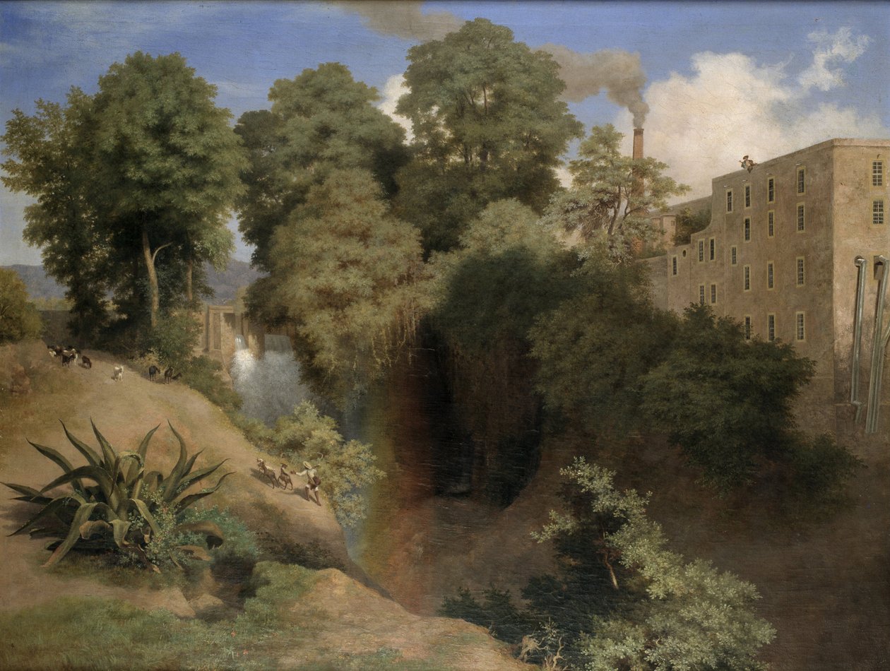 San Angel keçi çobanı by José María Velasco