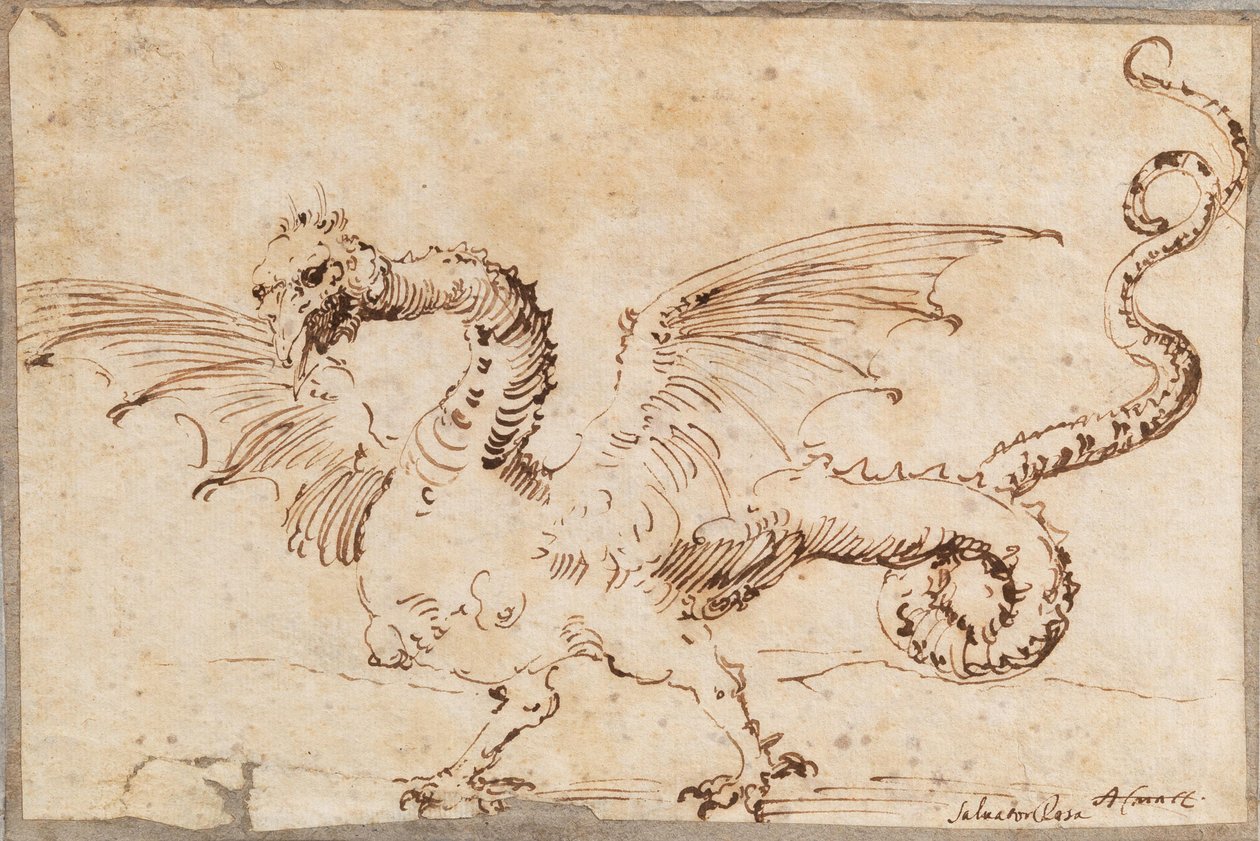 Bir ejderha çalışması, 1620
