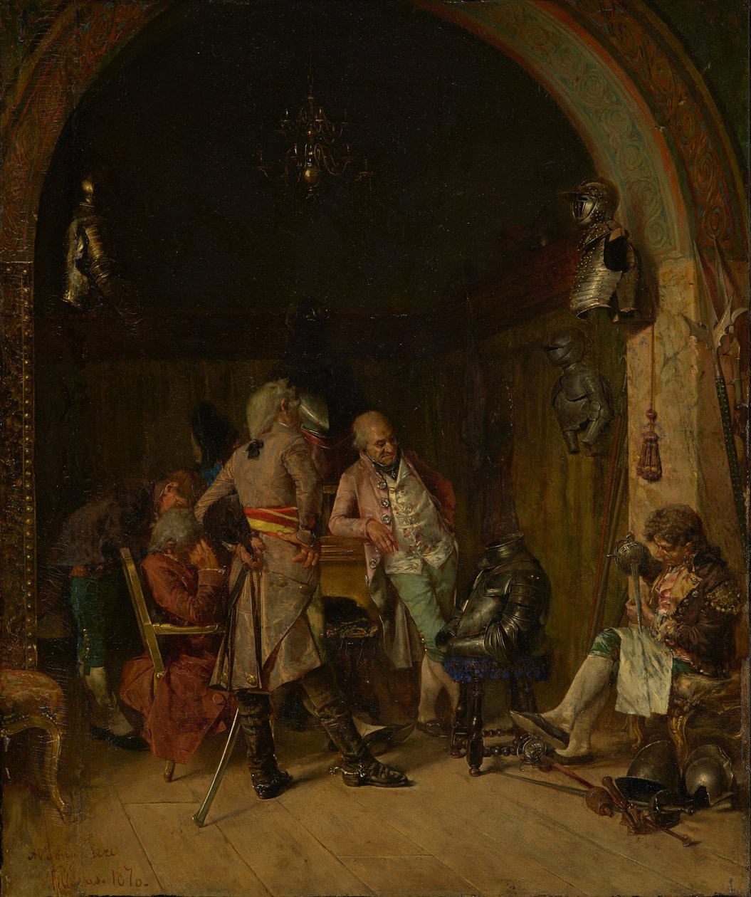 Antik Silahların İncelenmesi, 1870. by José Villegas Cordero