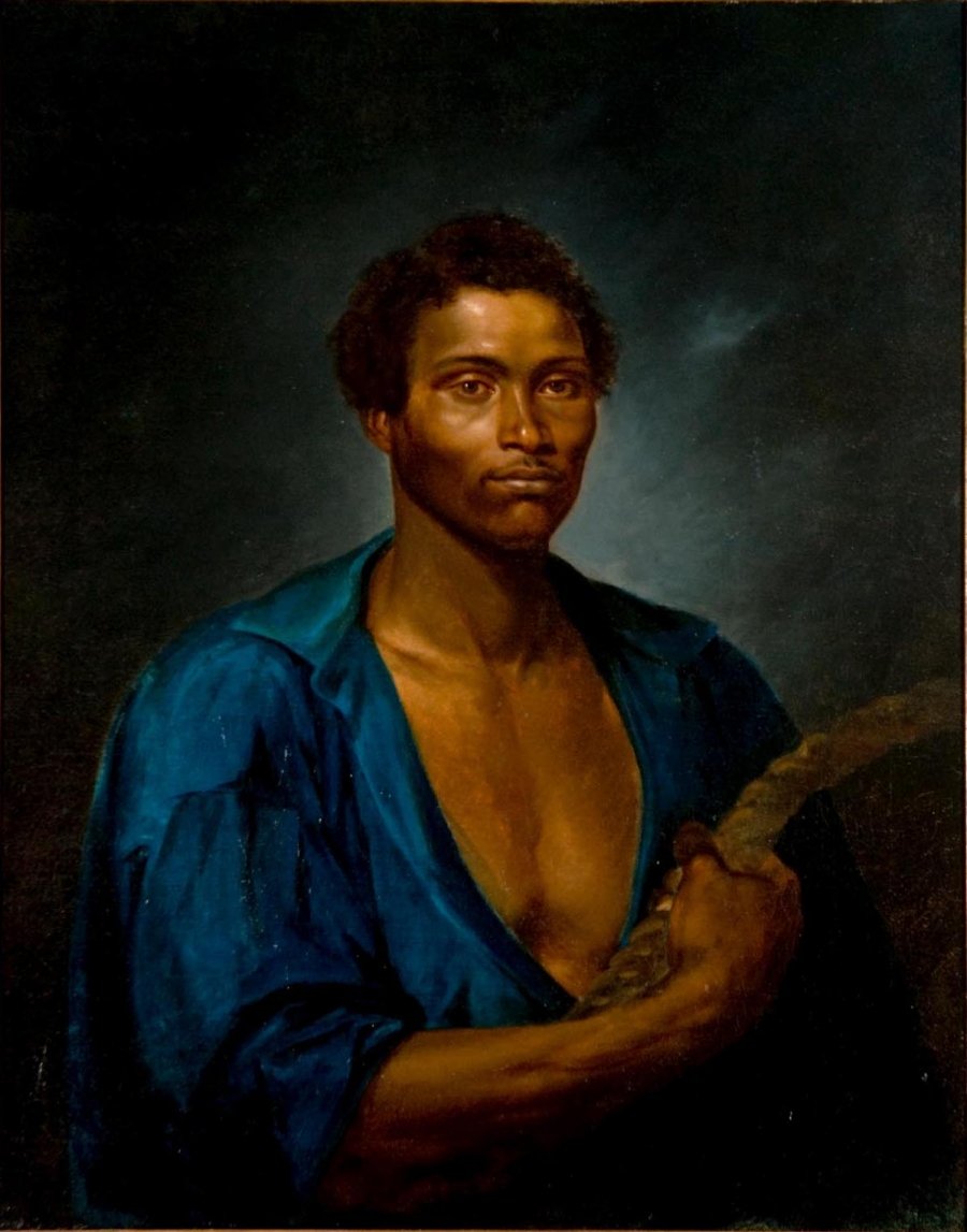 Portrait of the fearless sailor Simao, stoker of the steamship Pernambucana by Jose Correia de Lima