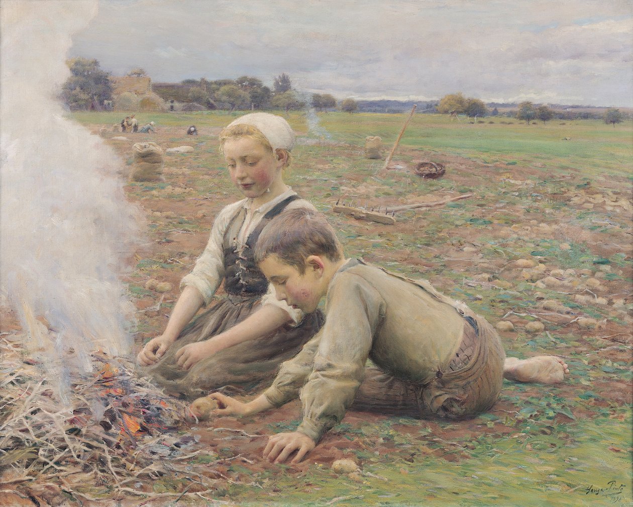 Patates Toplayıcılar, 1898 by Jose Julio de Souza Pinto