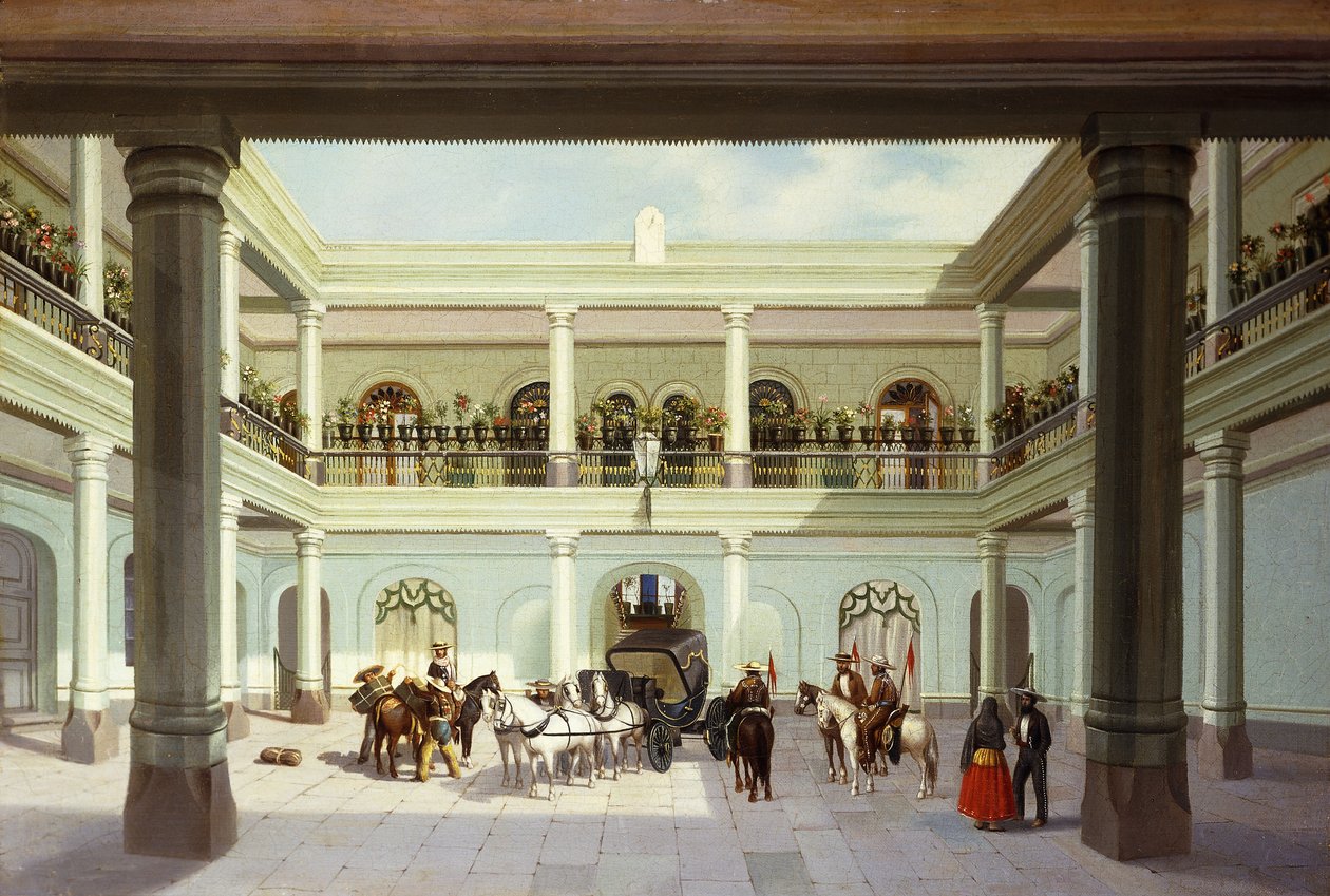 Avlu görüntüsü; Avlu görüntüsü, by Jose Agustin Arrieta