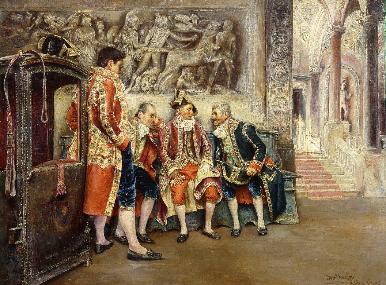 Hazretlerini Beklerken, 1902 by Jose Gallegos Arnosa