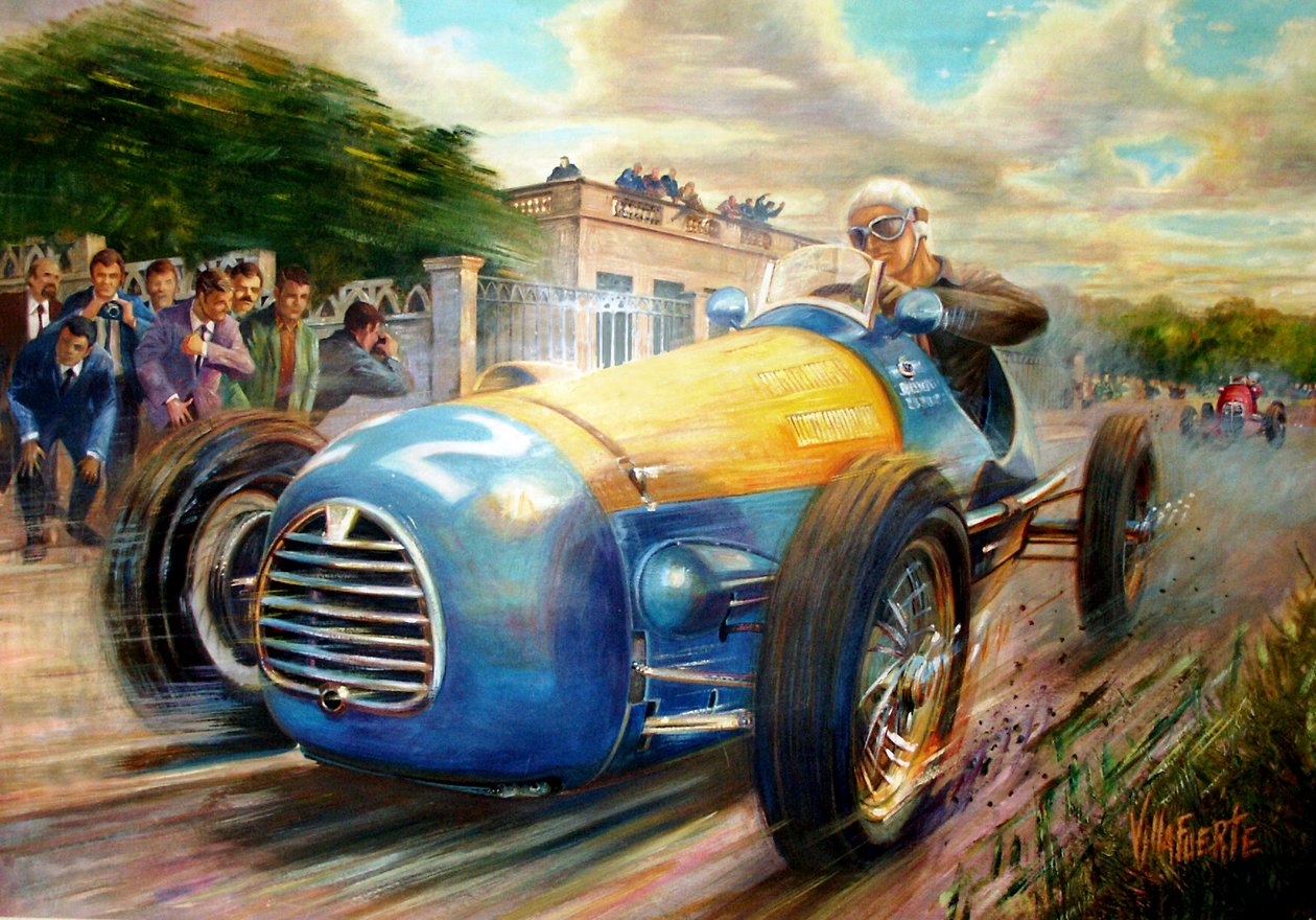 Juan Manuel Fangio Formula 1 Dünya Şampiyonası by Jose Maria Villafuerte