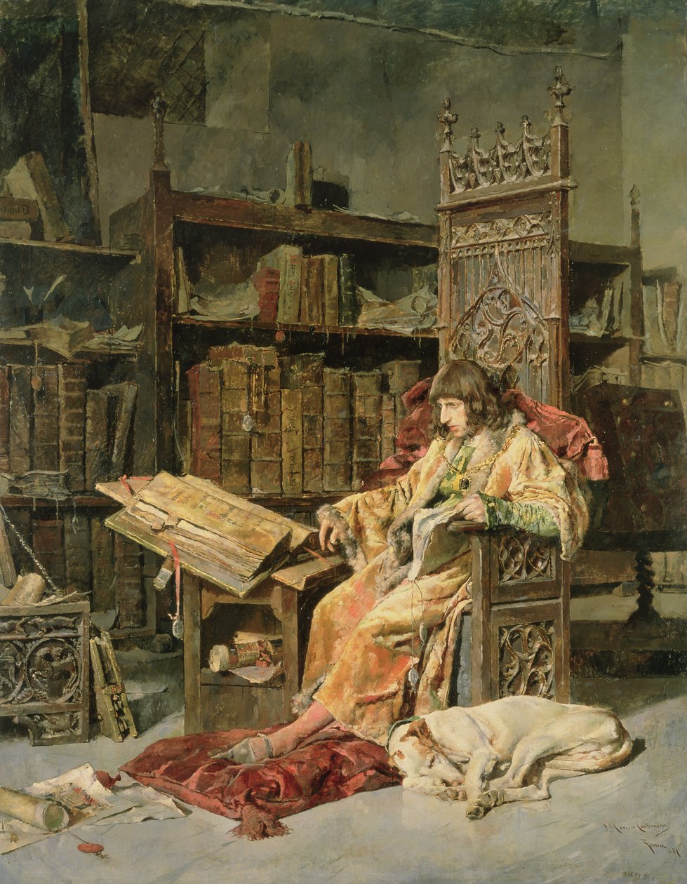 Don Carlos de Vianad (1421-61) 1881 by Jose Moreno Carbonero