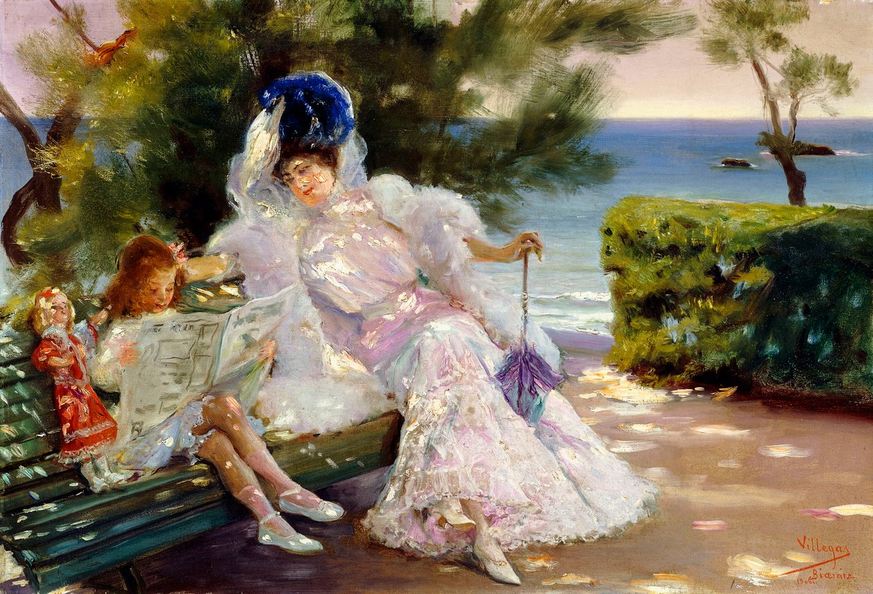 Deniz kenarında öğleden sonra, Biarritz by Jose Villegas Cordero
