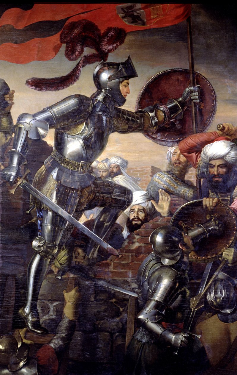 Montefrío kalesinin Gonzalo Fernández de Córdoba tarafından ele geçirilmesi by José de Madrazo