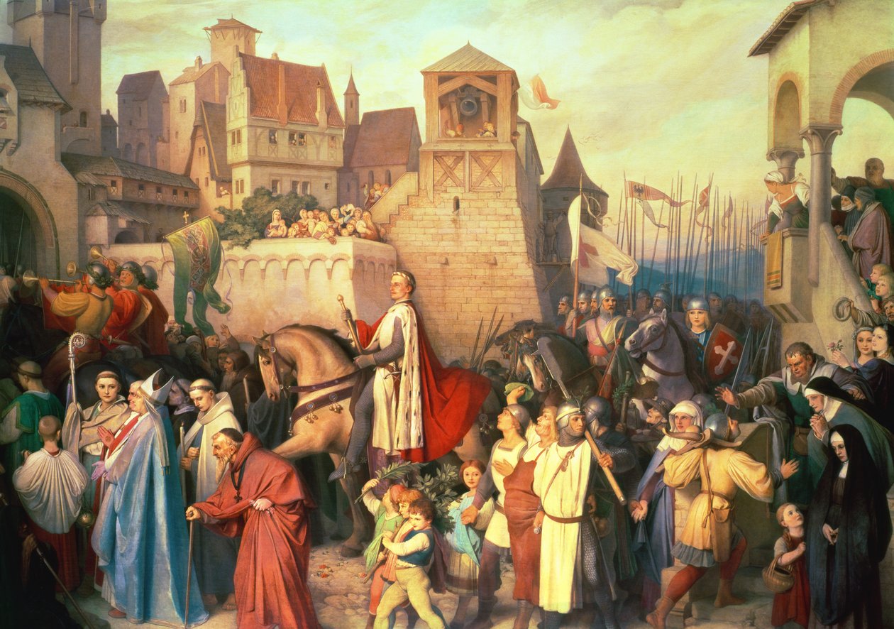 Duke Leopold the Glorious (1176-1230) Haçlı Seferlerinden dönüşünde Viyana