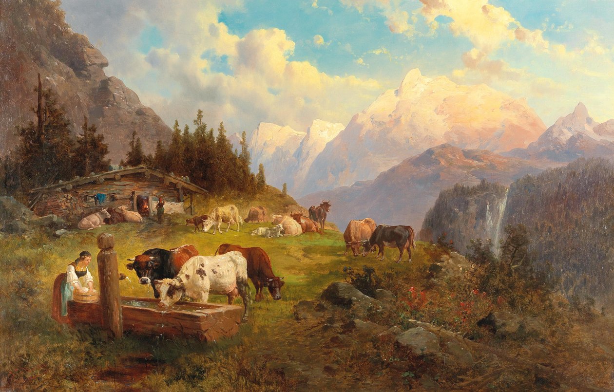 Dağ Yaylasında by Josef Thoma