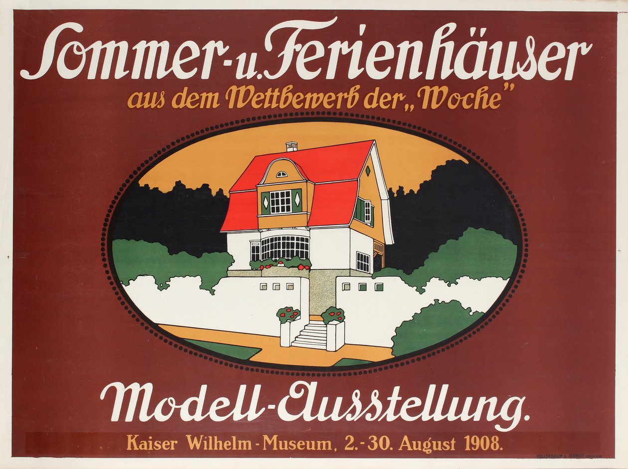 Yaz ve Tatil Evleri, 1908. by Josef Bichlmeier