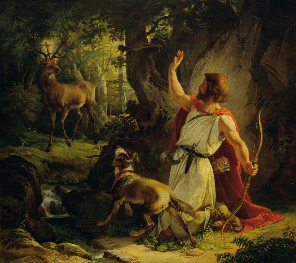 Saint Eustace'in Dönüştürülmesi by Josef Binder
