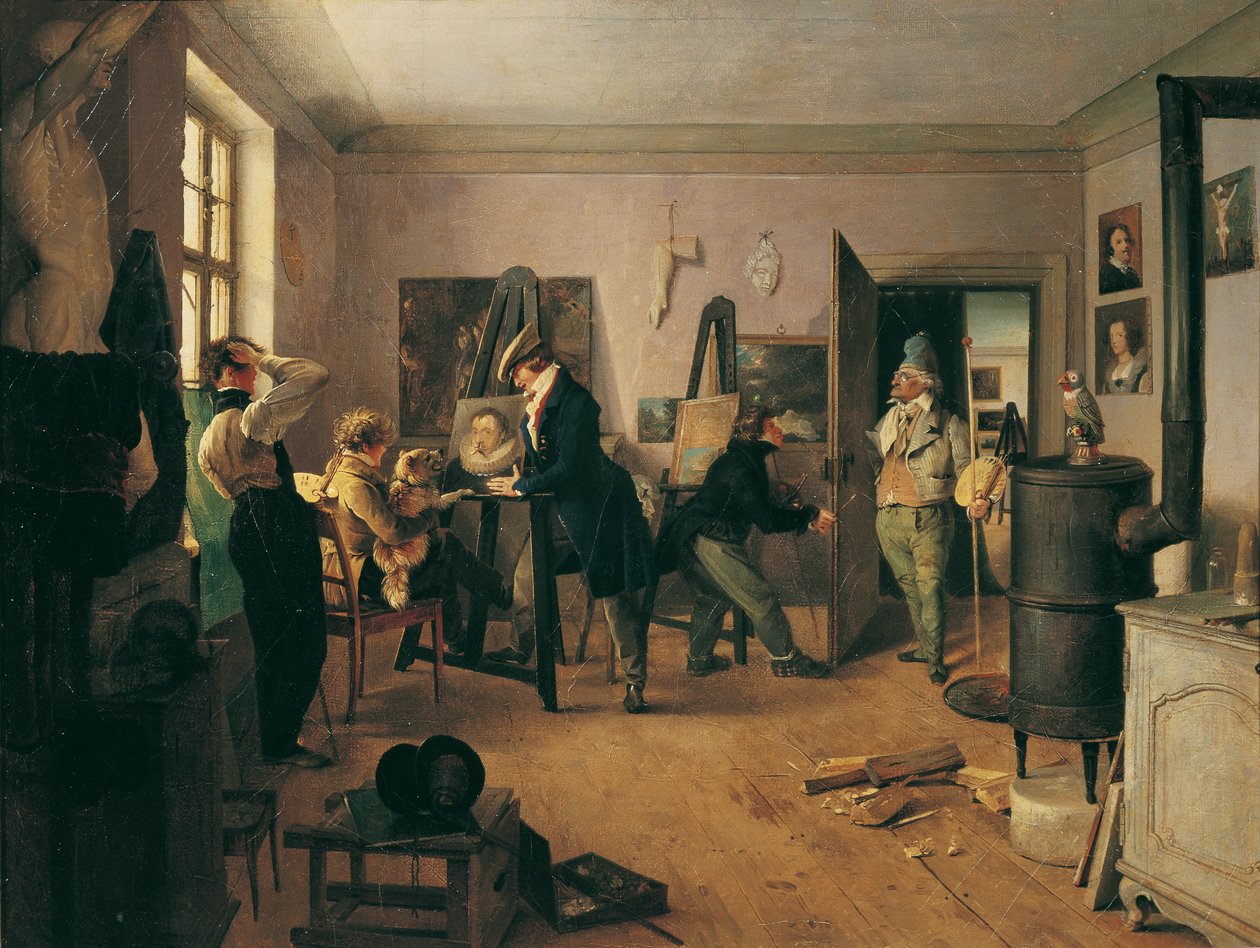 Alimler Odası by Josef Danhauser