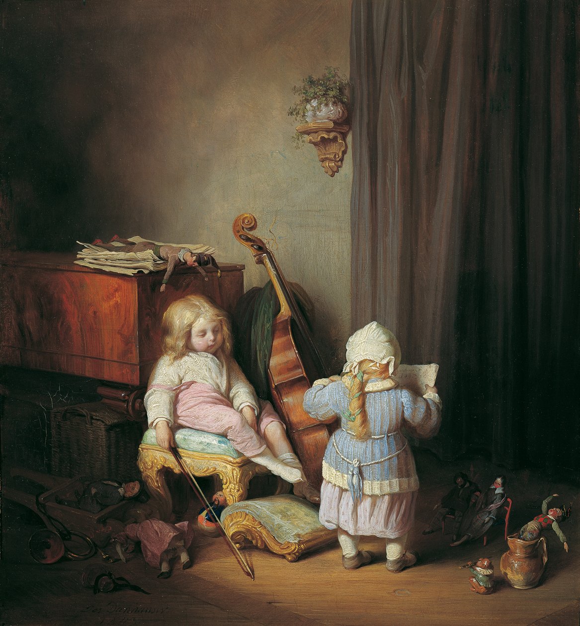 Küçük virtüözler by Josef Danhauser