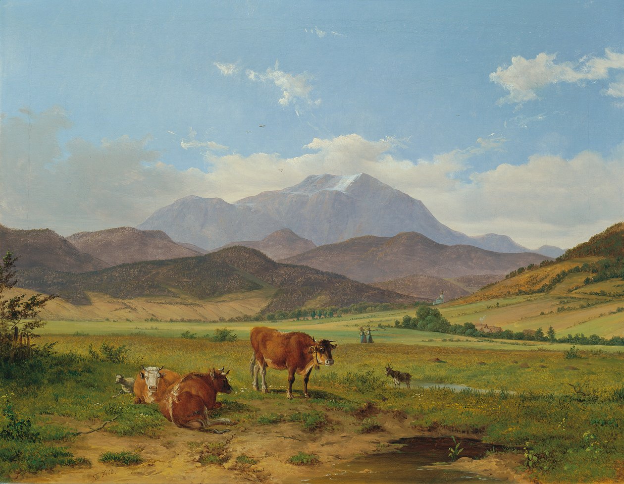 kar dağ ile manzara by Josef Feid