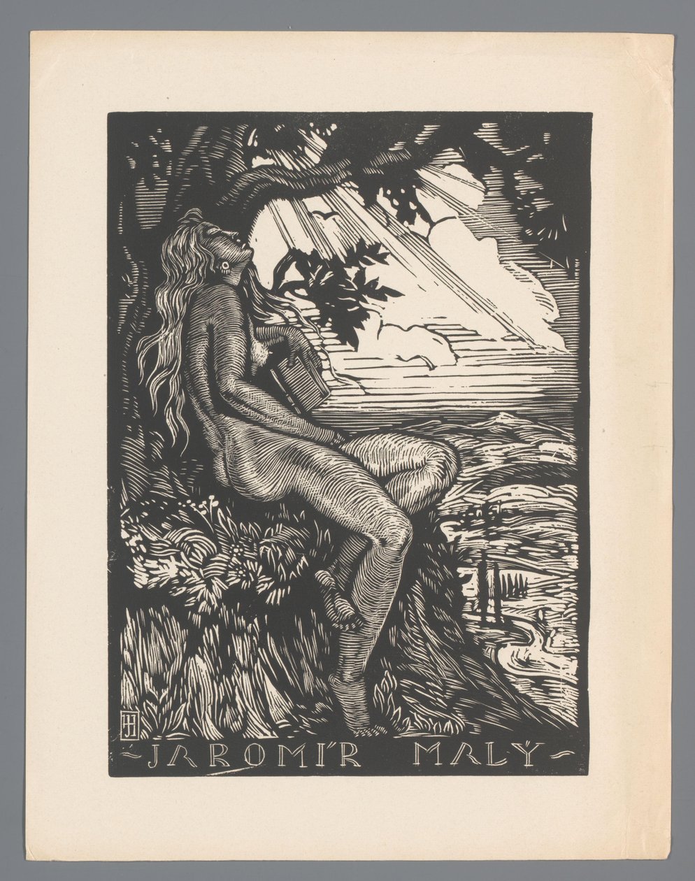 Ekslibris van Jaromír Mali by Josef Hodek