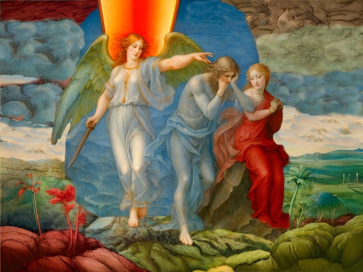 A1_Genesis_10- Cennetten kovulma by Josef Johann Michel