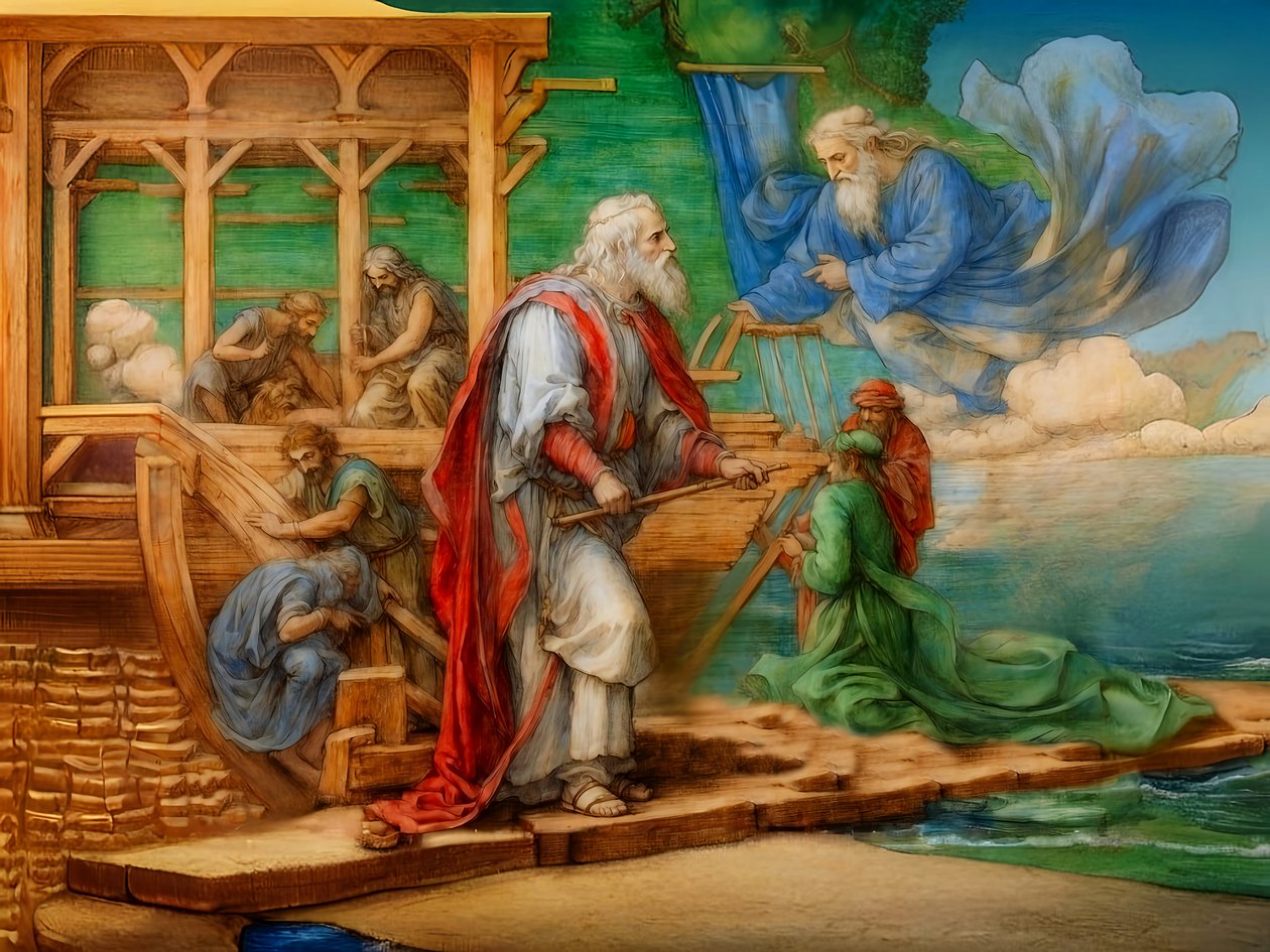 A1_Genesis_16-Nuh#39;un Gemisi by Josef Johann Michel