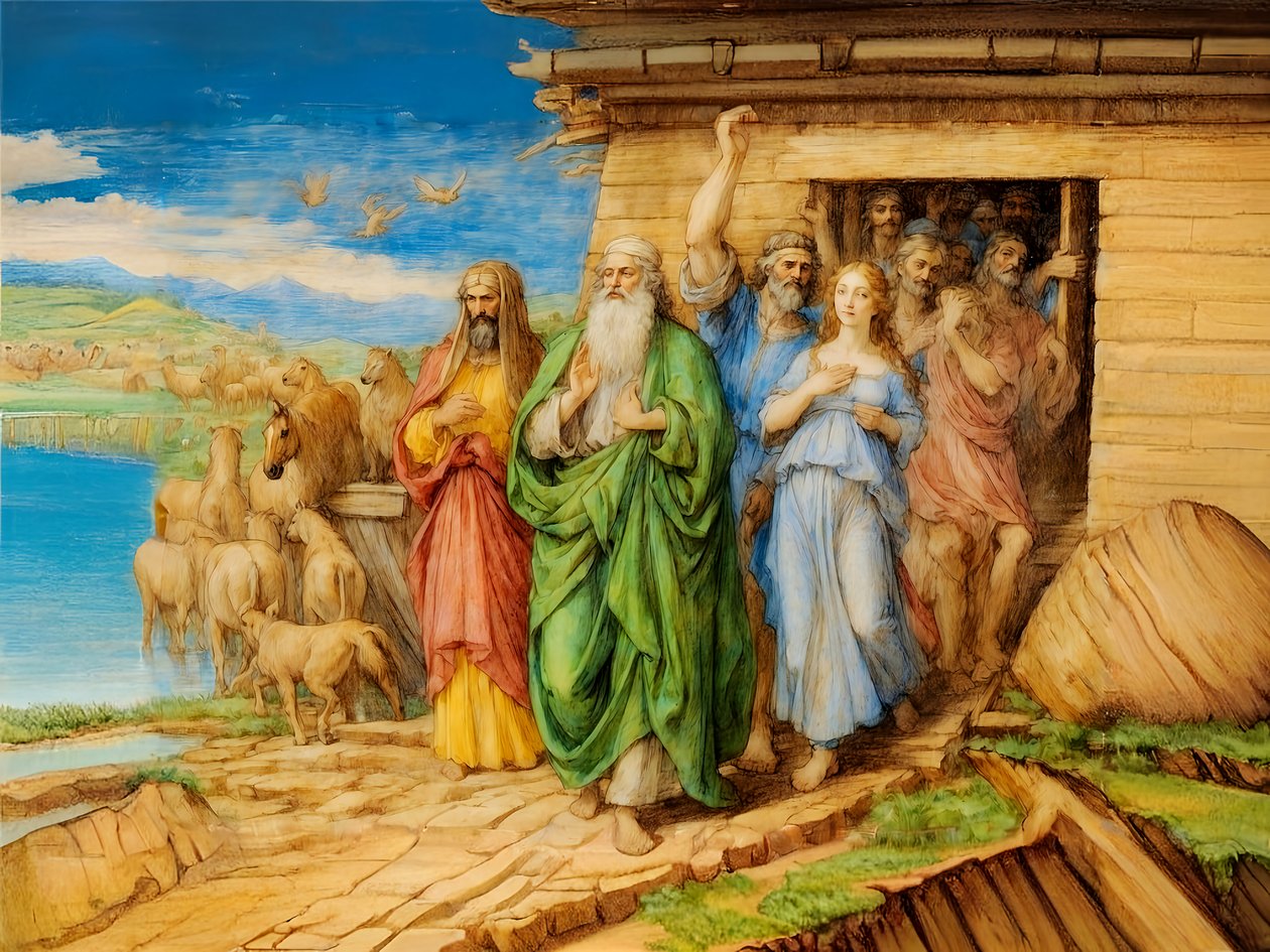 A1_Genesis_18-Nuh Gemiden Çıkıyor by Josef Johann Michel